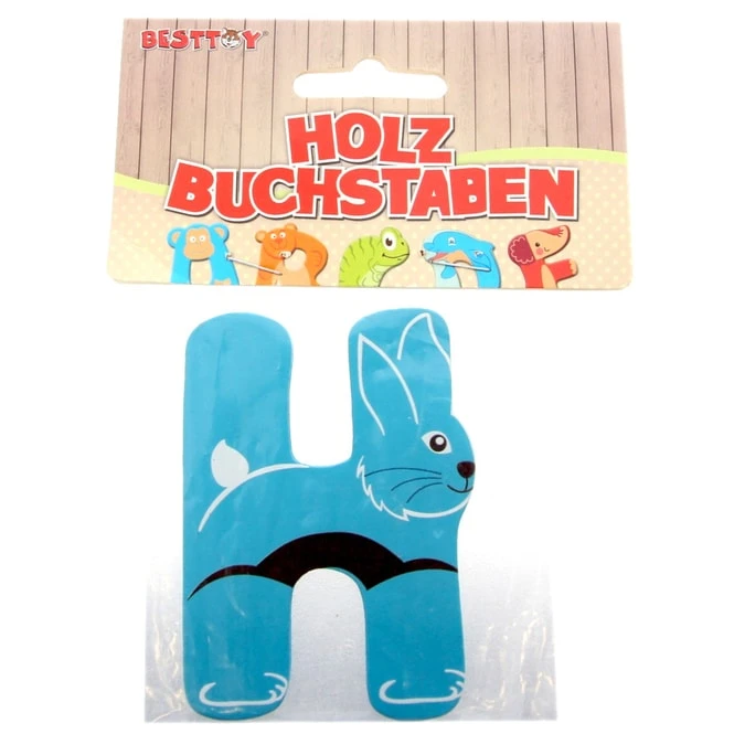 Besttoy - Holzbuchstabe - H - Blau 3 Besttoy - Holzbuchstabe - H - Blau