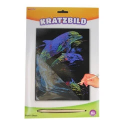 Besttoy - Kratzbild Regenbogen - Delphine