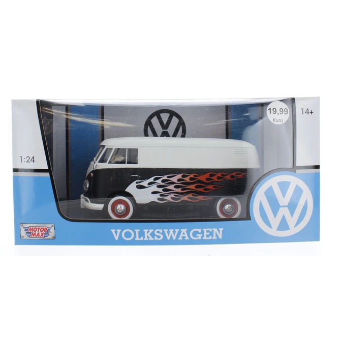 Motormax - Volkswagen T1 Bus - Hot Rod Mit Flammenmotiv - Maßstab 1:24 3 Motormax - Volkswagen T1 Bus - Hot Rod Mit Flammenmotiv - Maßstab 1:24