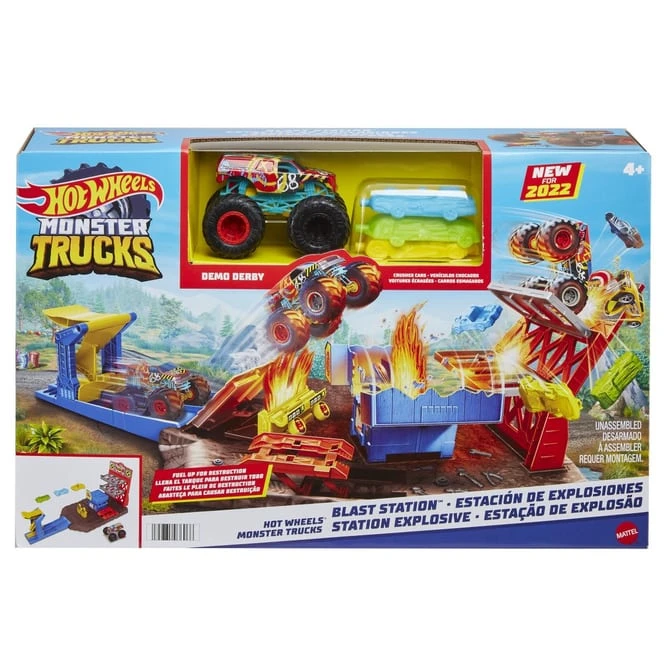 MATTEL Hot Wheels - Monster Trucks - Explosive Garage - Blast Station 3 MATTEL Hot Wheels - Monster Trucks - Explosive Garage - Blast Station