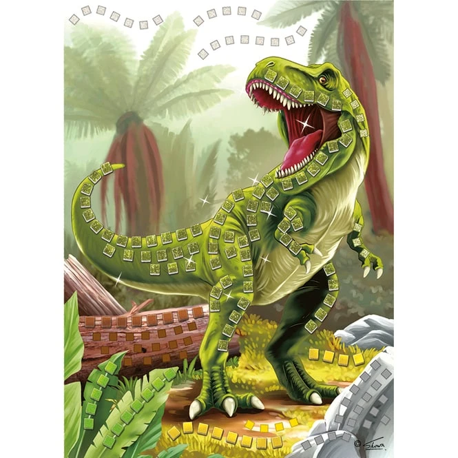 Besttoy - Glitzermosaik Bastelset - T-Rex 3 Besttoy - Glitzermosaik Bastelset - T-Rex