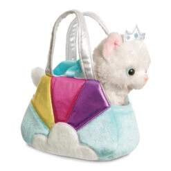 Aurora Plüsch Katze - Mit Tasche Regenbogen -Geschäft Zur Auswahl Von Modespielzeugen 239612 4016096442217 aurora pluesch katze in tasche3