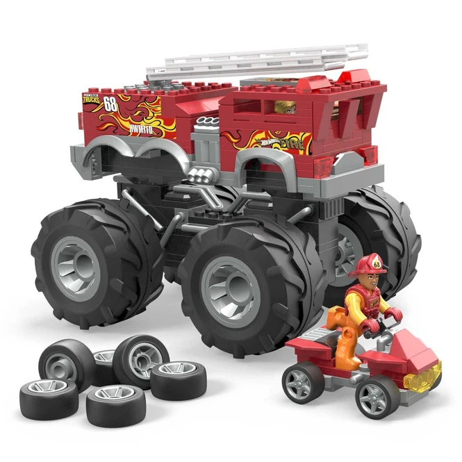 MATTEL MEGA Hot Wheels - 5 Alarm Monster Truck & Feuerwehrfahrzeug 5 MATTEL MEGA Hot Wheels - 5 Alarm Monster Truck & Feuerwehrfahrzeug – Bild 3