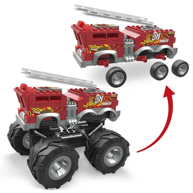 MATTEL MEGA Hot Wheels - 5 Alarm Monster Truck & Feuerwehrfahrzeug 7 MATTEL MEGA Hot Wheels - 5 Alarm Monster Truck & Feuerwehrfahrzeug – Bild 5