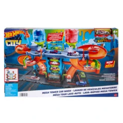 MATTEL Hot Wheels City - Farbwechsel Auto-Waschanlage 14 MATTEL Hot Wheels City - Farbwechsel Auto-Waschanlage -Geschäft Zur Auswahl Von Modespielzeugen 242514 194735028955 hotwheels city mega turm autowaschanlage mattel 10