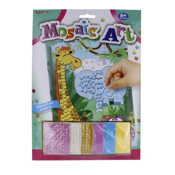 Besttoy - Glitzermosaik Bastelset - Dschungeltiere 3 Besttoy - Glitzermosaik Bastelset - Dschungeltiere