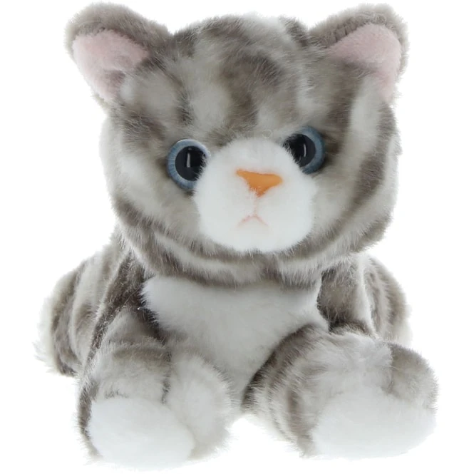 Besttoy - Plüsch-Katze - Grau - Liegend 4 Besttoy - Plüsch-Katze - Grau - Liegend – Bild 2