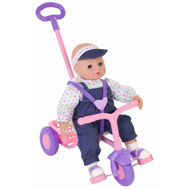 Besttoy - Weichpuppe - Nele Mit Dreirad - Ca. 43 Cm 3 Besttoy - Weichpuppe - Nele Mit Dreirad - Ca. 43 Cm