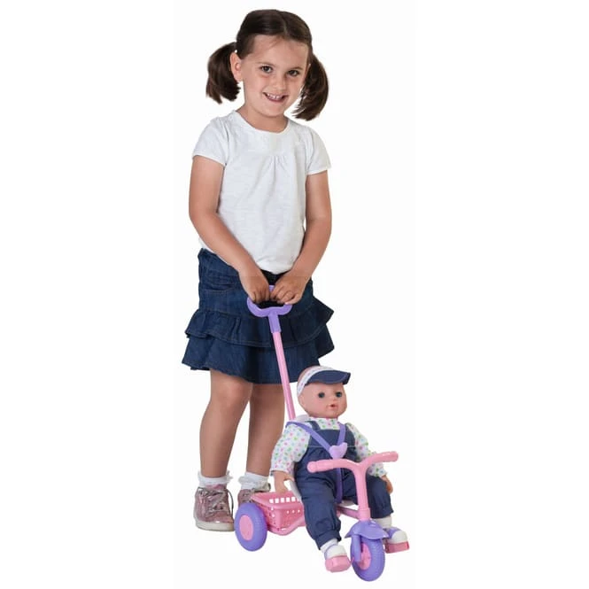 Besttoy - Weichpuppe - Nele Mit Dreirad - Ca. 43 Cm 4 Besttoy - Weichpuppe - Nele Mit Dreirad - Ca. 43 Cm – Bild 2