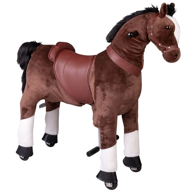 Besttoy - Plüschpferd Zum Reiten Mit Rollen - Ca. 95 Cm 4 Besttoy - Plüschpferd Zum Reiten Mit Rollen - Ca. 95 Cm – Bild 2