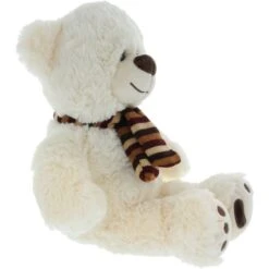 Besttoy - Plüsch-Bär Mit Schal - Weiß - Ca. 30 Cm -Geschäft Zur Auswahl Von Modespielzeugen 4016096348892 20989502