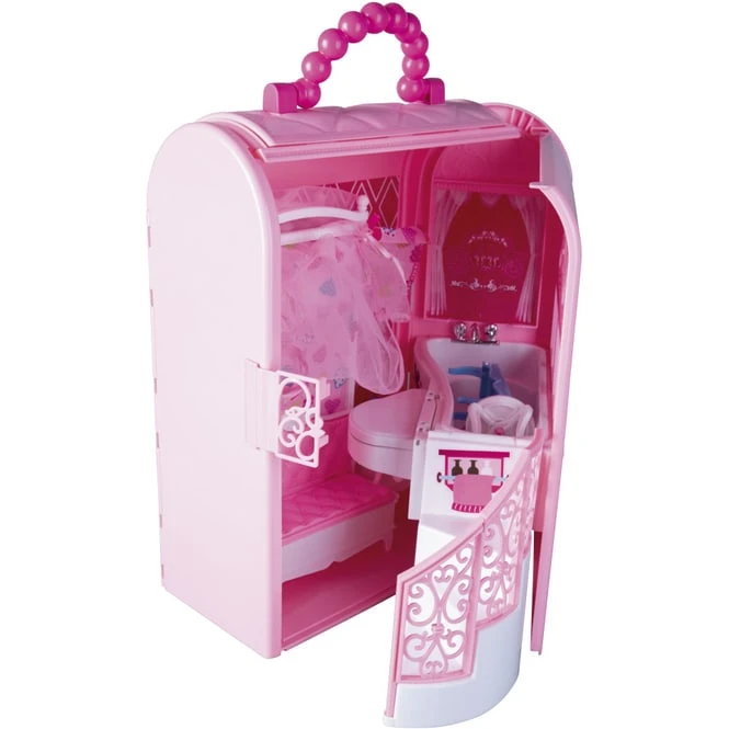 Besttoy - Schlafzimmer Und Bad Für Modepuppen - Tragbar 4 Besttoy - Schlafzimmer Und Bad Für Modepuppen - Tragbar – Bild 2