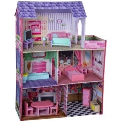 Besttoy - Puppenhaus Aus Stoff - Mit Möbeln -Geschäft Zur Auswahl Von Modespielzeugen 4016096368111 puppenhaus aus stoff 02