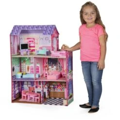 Besttoy - Puppenhaus Aus Stoff - Mit Möbeln -Geschäft Zur Auswahl Von Modespielzeugen 4016096368111 puppenhaus aus stoff mit kind 05