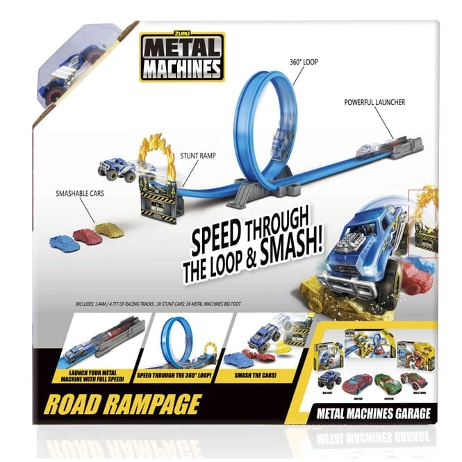 Zuru Metal Machines Rennbahn - Road Rampage - Ca. 2m 3 Zuru Metal Machines Rennbahn - Road Rampage - Ca. 2m