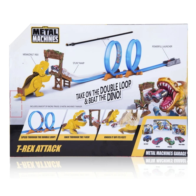 Zuru Metal Machines Rennbahn - T-Rex Attack - Ca. 3,6m 8 Zuru Metal Machines Rennbahn - T-Rex Attack - Ca. 3,6m – Bild 6