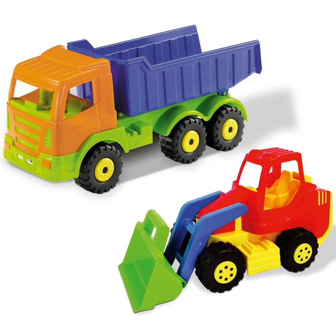 Kipper LKW Mit Schaufellader 3 Kipper LKW Mit Schaufellader