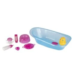 Puppenset - Badewanne Und Zubehör - 43 Cm - 1 Set 6 Puppenset - Badewanne Und Zubehör - 43 Cm - 1 Set -Geschäft Zur Auswahl Von Modespielzeugen badeblau