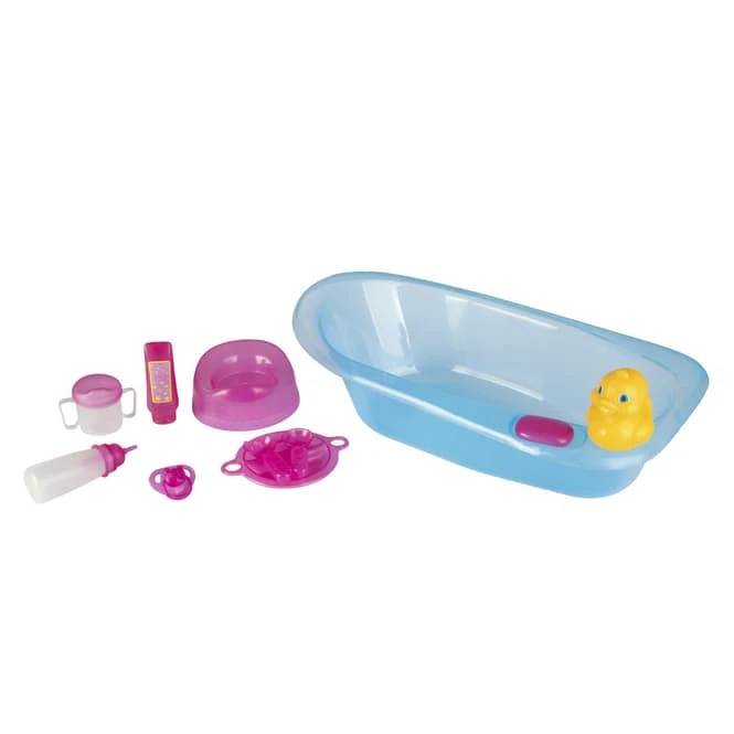 Puppenset - Badewanne Und Zubehör - 43 Cm - 1 Set 4 Puppenset - Badewanne Und Zubehör - 43 Cm - 1 Set – Bild 2