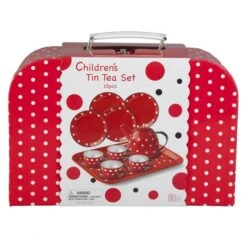 Kinder Teeservice Rot-weiß 15-teilig Besttoy -Geschäft Zur Auswahl Von Modespielzeugen kaffee 03